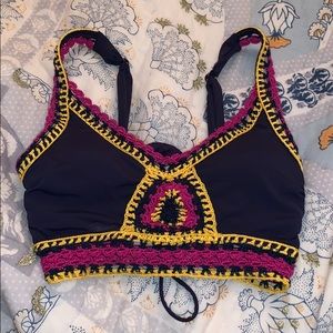 Crochet bikini top